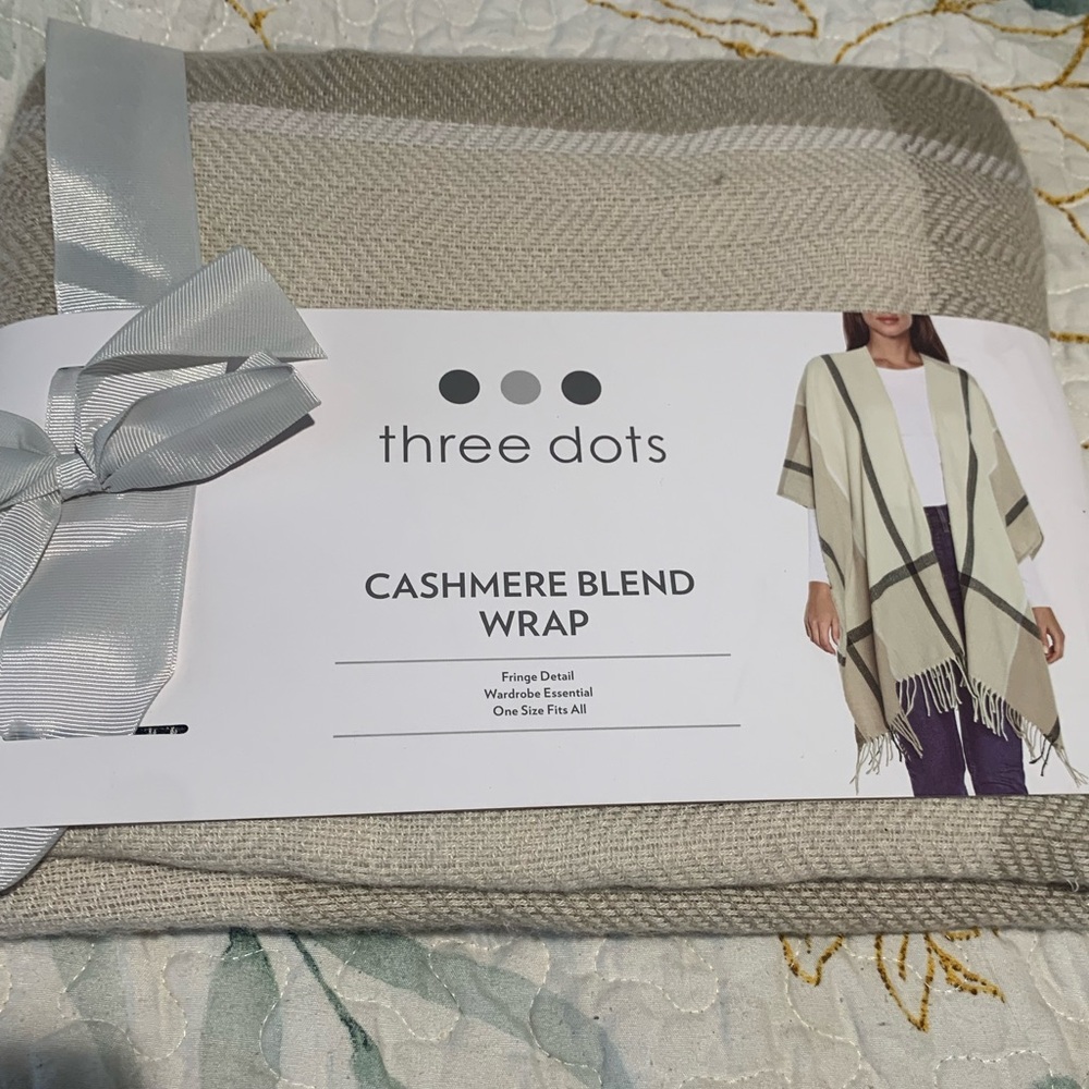 Three Dots Cashmere Blend Wrap